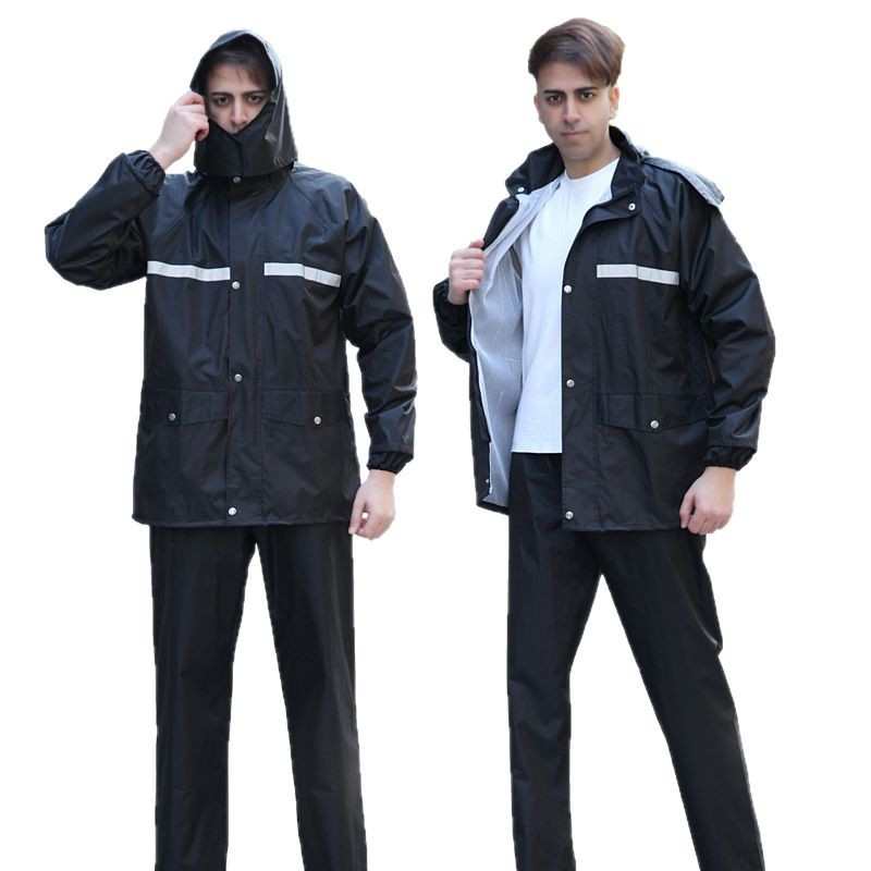 新款防静电雨衣电网化工电力消防石油石化大码反光雨衣雨裤套装