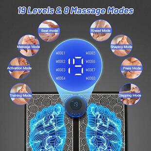 Pad Massager Foot EMS Massage Mat Electrostimulator Electric