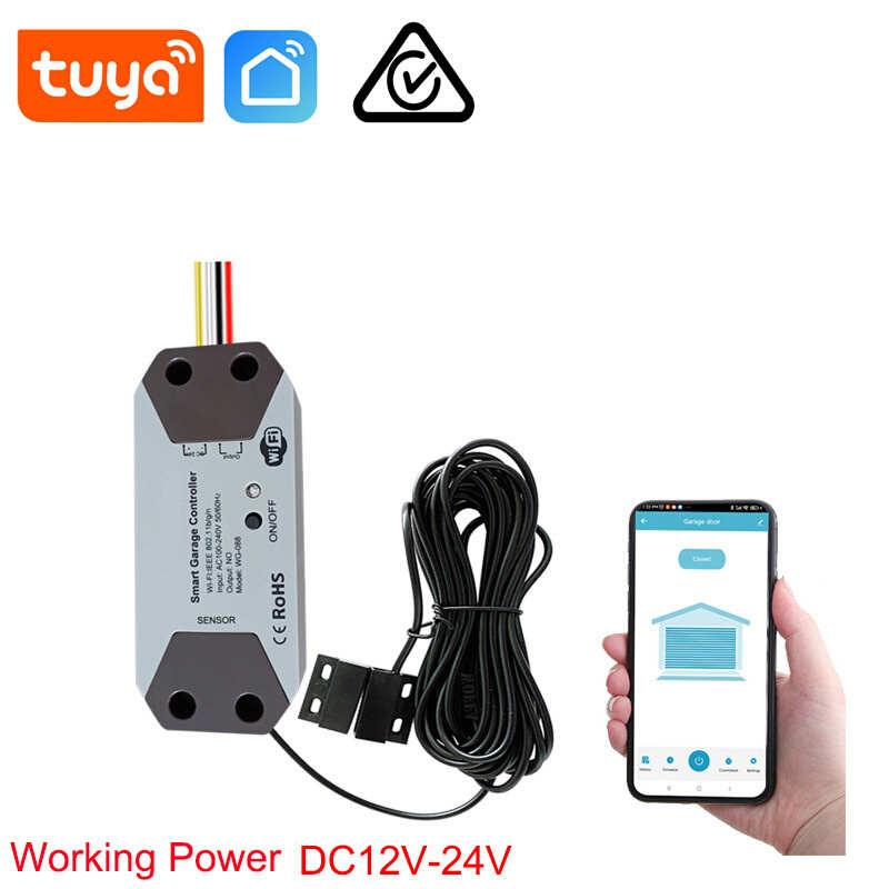app车语音wifi控制器24v 库门12v开关库门控制 涂鸦远程tuya车