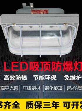 LED防爆吸顶灯20w车间厂房防爆灯罩防尘防水密闭三防灯管廊过道灯