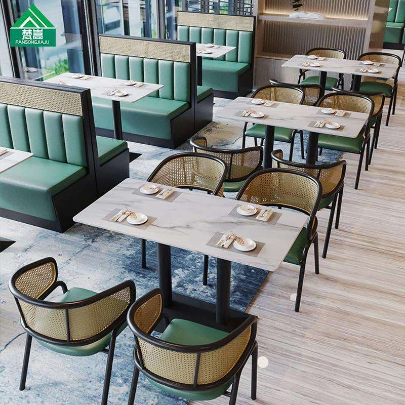 主题音乐餐吧桌椅西餐厅咖啡厅餐饮饭店椅子东南亚风餐馆卡座沙发