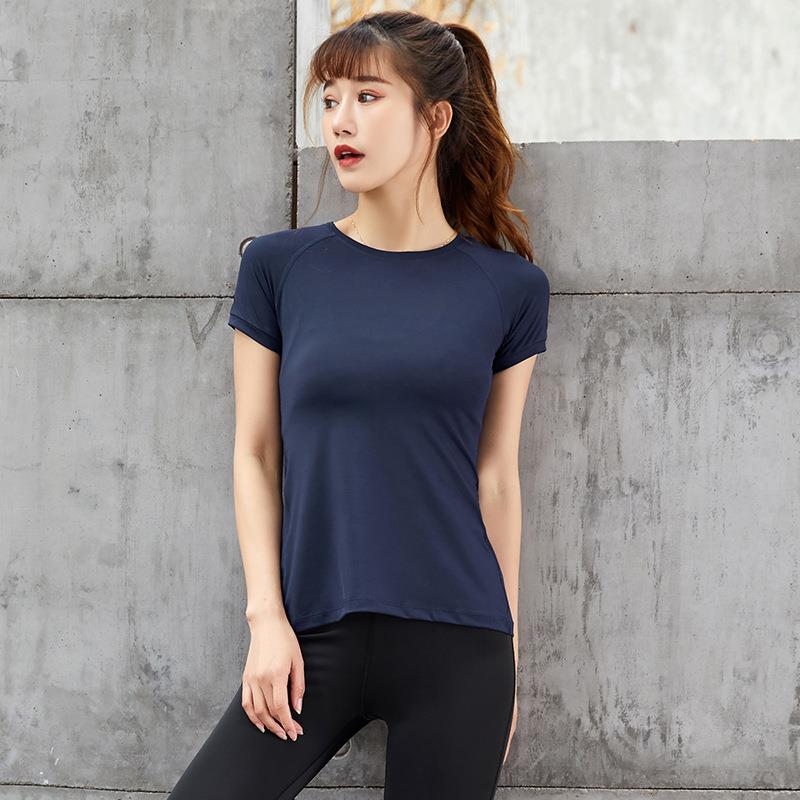 style thin summer tops clothes yoga training T-shirt