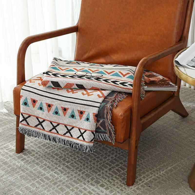 波西米亚沙发毯露营毯线毯野餐毯休闲毯午睡毯户外野餐毯装饰毯