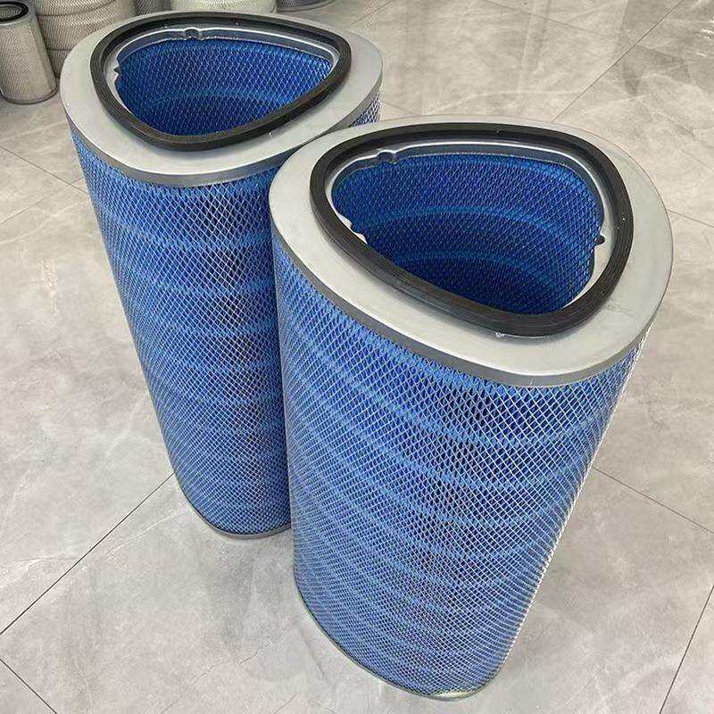 供应阻燃滤筒P191920工业切割机阻燃滤清器替代椭圆形除尘滤芯