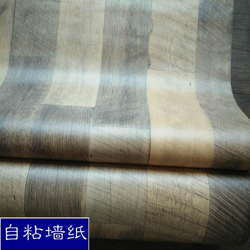 加仿真厚木板纹pv390墙做纸仿古旧风格装饰软片波音片背景c壁纸