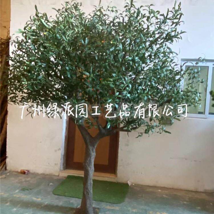 大型橄榄树盆景仿真绿植 棒棒糖油橄榄桌面地面装饰摆件