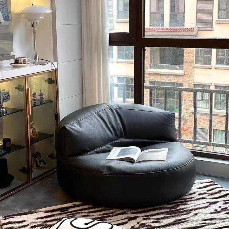 免洗科技布懒人沙发可躺可睡休闲豆袋坐墩阳台卧室沙发椅单人躺椅