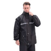 厂家定制户外春亚纺牛津布成人分体雨衣雨裤 劳保加厚雨衣OEM 套装