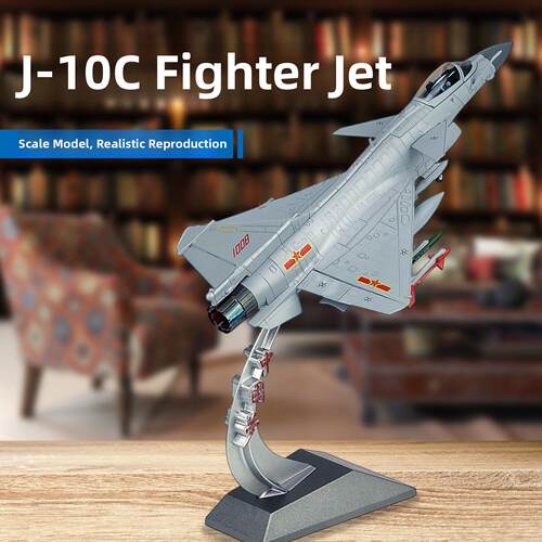 歼十飞机模型仿真合金战斗机成品金属军事j10C航模纪念军模摆件