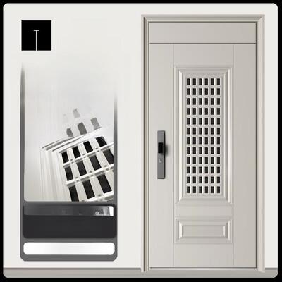 挺派2025新款甲级防盗门家用进户门入户门单开子母门锌合金通风门