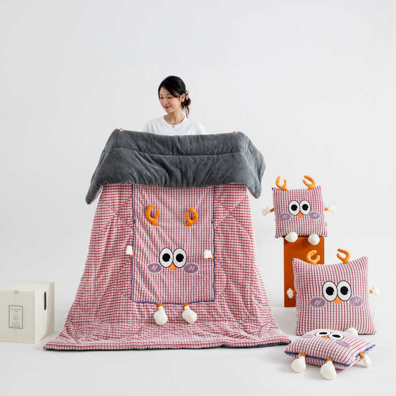 可爱卡通多功能抱枕被两用二合一车载沙发学生午休腰靠靠枕毯子,居家布艺,靠垫/抱枕,淘宝优惠券,粉丝福利购,淘宝优惠卷