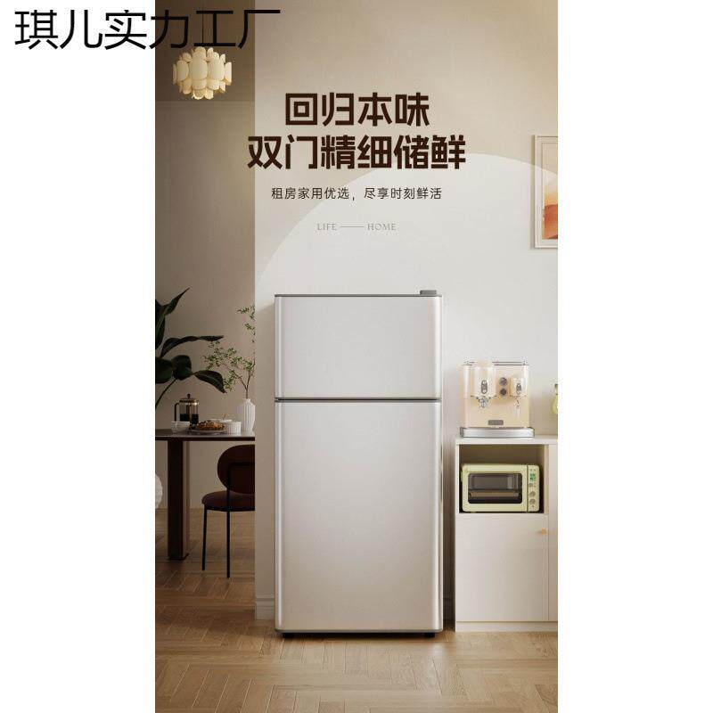 家用冰箱小型出租屋大容量双开门一级能效节能静音小宿舍包邮