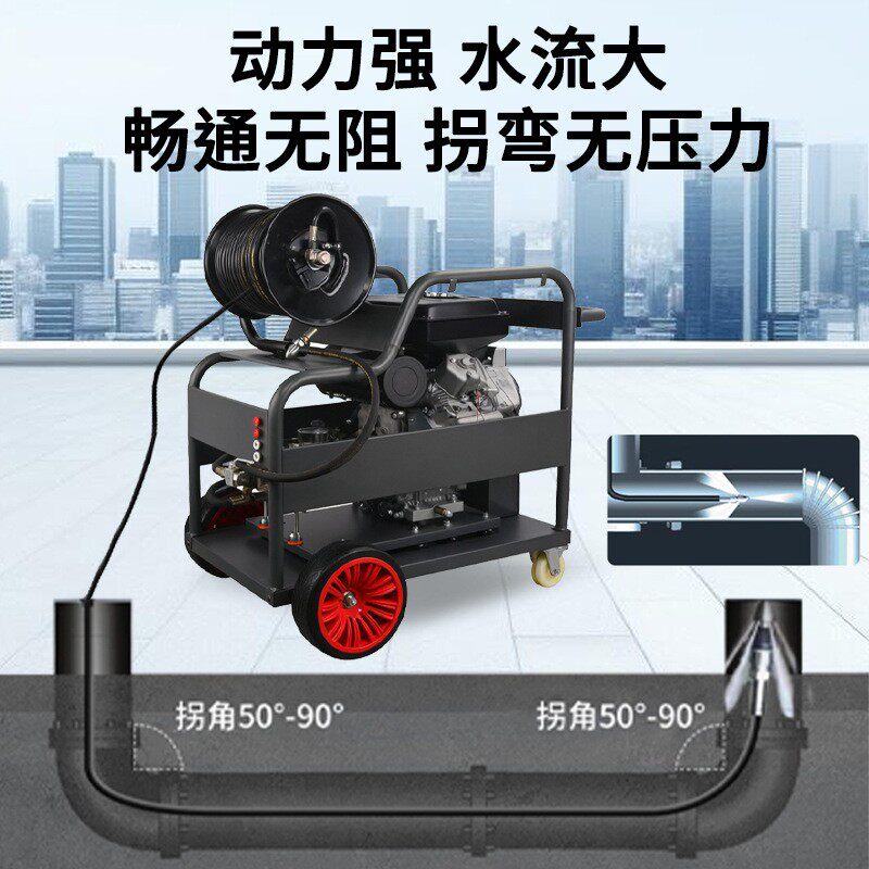 通压鼎洁盛世WDV商用管道疏机工厂物业小区市政高疏通清洗机D4J20