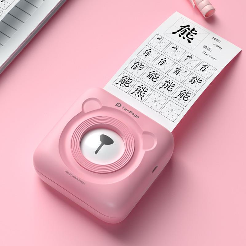 签爱立熊A6高清Peripage34PI手账标0D签错题打印作业迷你便携智能