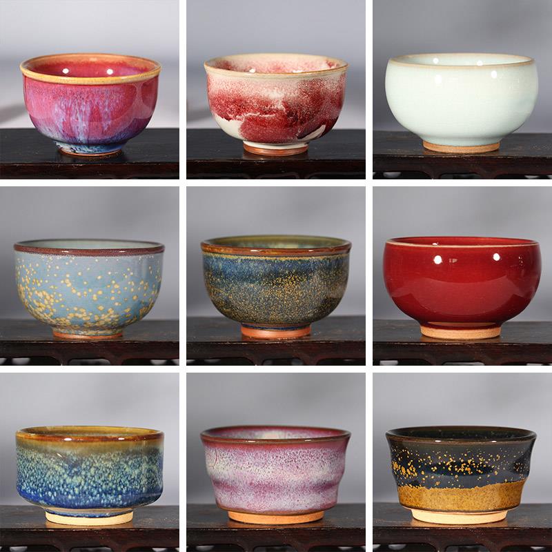 禹州神垕钧瓷茶杯小号个人单杯客人杯品茗杯陶瓷功夫茶具小酒杯