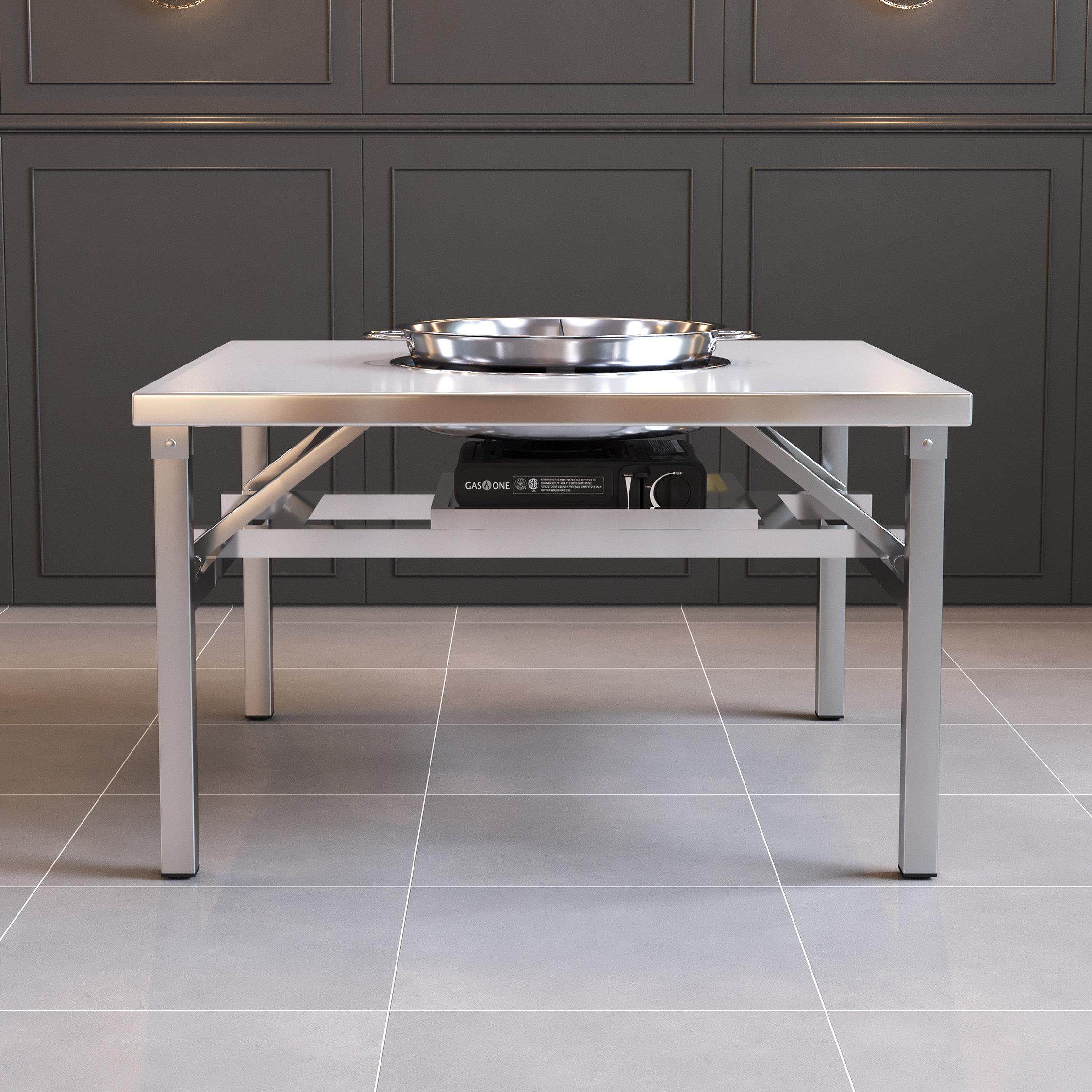 火锅桌子电磁炉一体不锈钢地摊烤肉桌地锅鸡卡式炉燃气灶火锅桌,商业/办公家具,火锅桌,淘宝优惠券,粉丝福利购,淘宝优惠卷