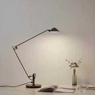 美式 E简约酒店办公L台长灯书房书D桌学习床头折叠臂阅245读护眼台