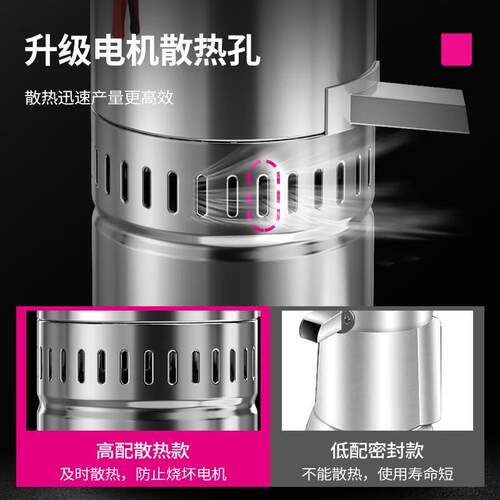 乐创豆机商用早餐店用自全动渣浆浆分离小浆型打浆机KQU豆腐脑磨