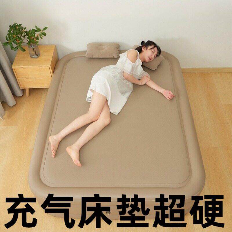 充气床垫超硬弹丝云床拉丝户外自动单人家用打地舖加高双人气垫床