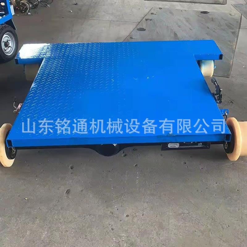 150*80铁路电动轨道车尼龙轮平板搬运车可遥控 大棚铁轨运菜车