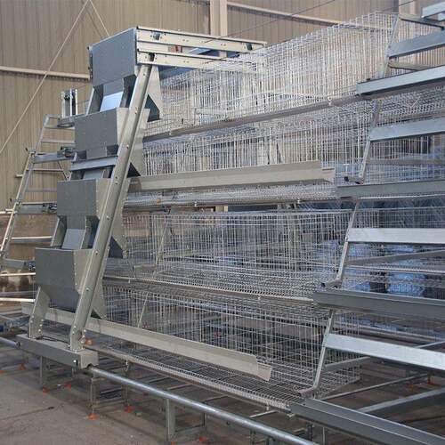 大型阶梯式蛋鸡笼背负式加料机鸡笼具鸡舍养殖场用全套养鸡设备