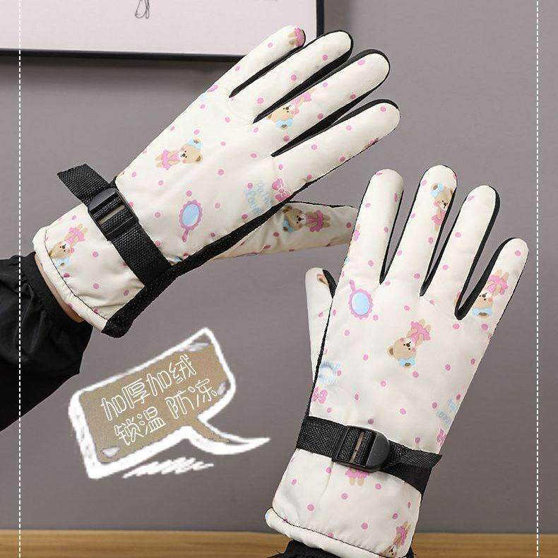 滑雪骑行手套冬季可触屏加绒加厚户外保暖防寒防风防水摩托车手套