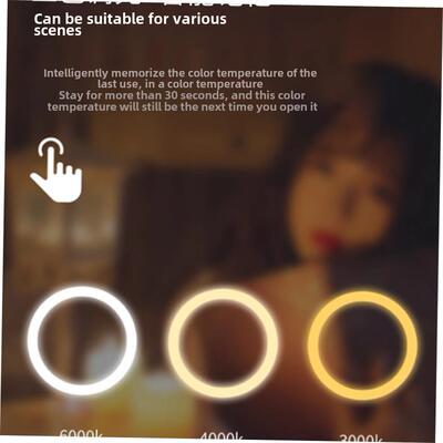 LED makeup mirror with lamp desktop fill light small mirror