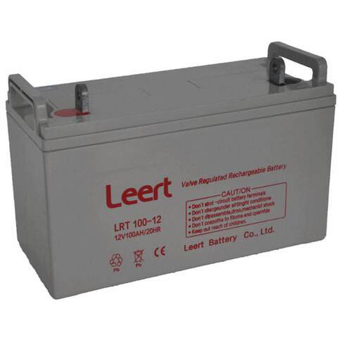 leert利瑞特蓄电池12V100AH/太阳能/路灯/UPS电源LRT100-12/消防