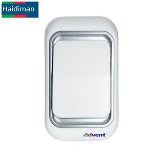 无线门铃开关发射机可以单独使用，祇能与海德曼贝尔匹配使用