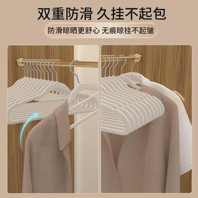 2025新款植绒衣架家用挂衣100个整理师专用肩角无痕防滑衣挂衣撑