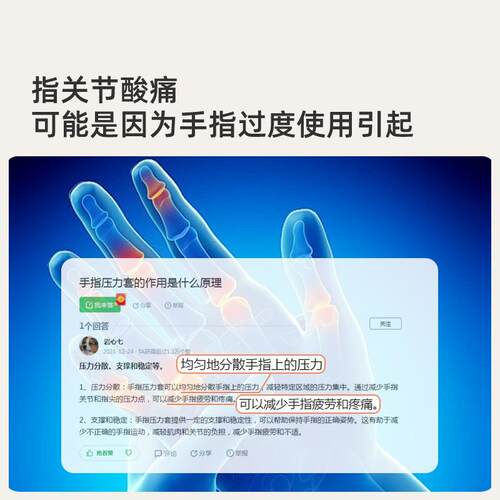 半指关节压缩手套腱鞘腕管综合症加压保护手腕手指减缓疼痛压力套