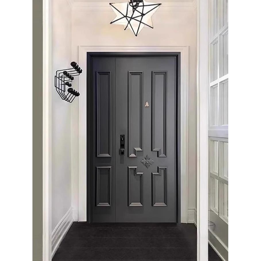 法式入户门防盗门子母门甲级进户门别墅大门中古复古现货上门安装