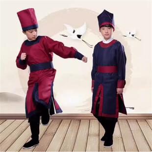 元旦儿童演出服明制古装衙役服装男童捕快侍卫官兵古代轿夫飞鱼服