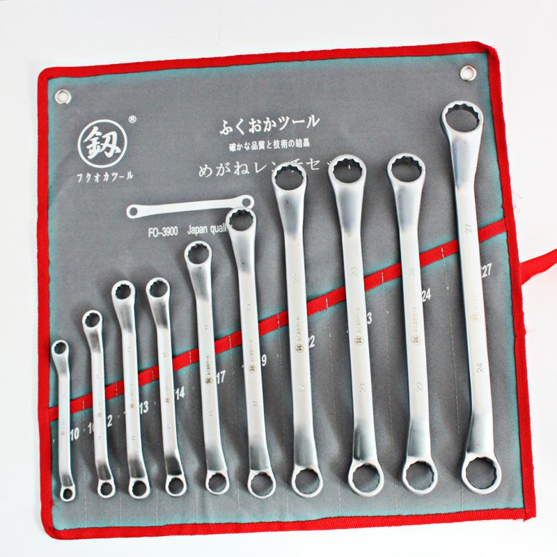 福冈FO-3900双头梅花扳手汽修工具组合套装10件套家用眼镜板子
