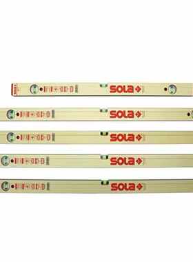 奥地利SOLA高精度夜光水平尺(土豪金)(红头)精密水平仪