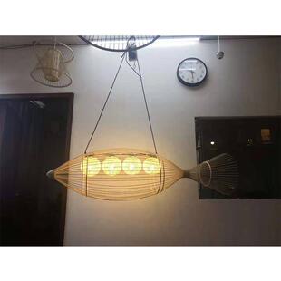 伊宁县霍城县巩留县中国风复古客厅东南亚餐厅烧烤店竹灯日式竹灯