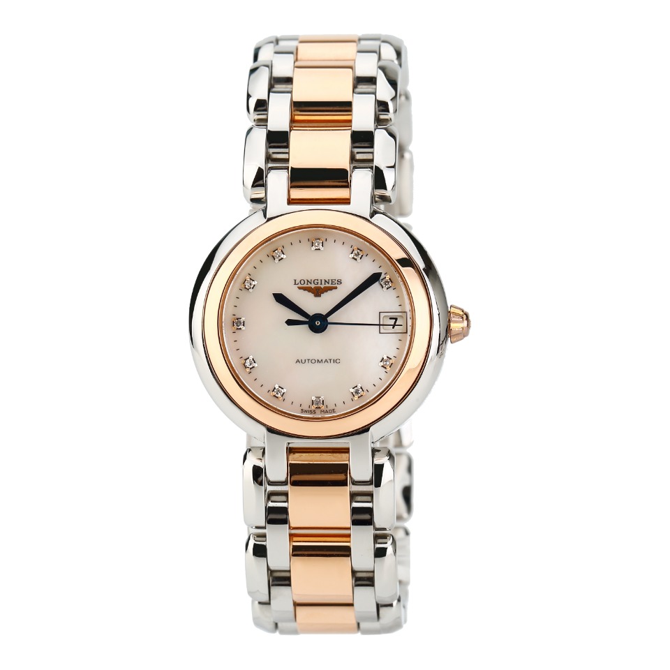 9.8新浪琴心月手表女款间18K金贝母表盘自动机械表L8.111.5.87.6