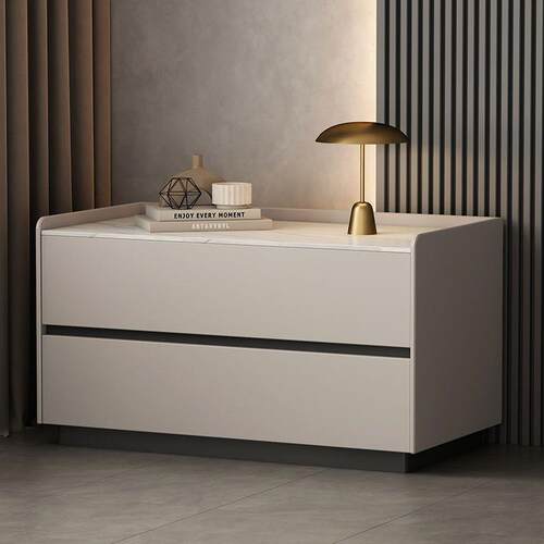 柜环轻保加宽床边柜斗柜简代约网红奢极r21简皮艺现卧室床头意式