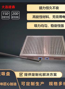 超强力方格永磁吸盘XC91-400*600CNC加工中心、磨床用大连
