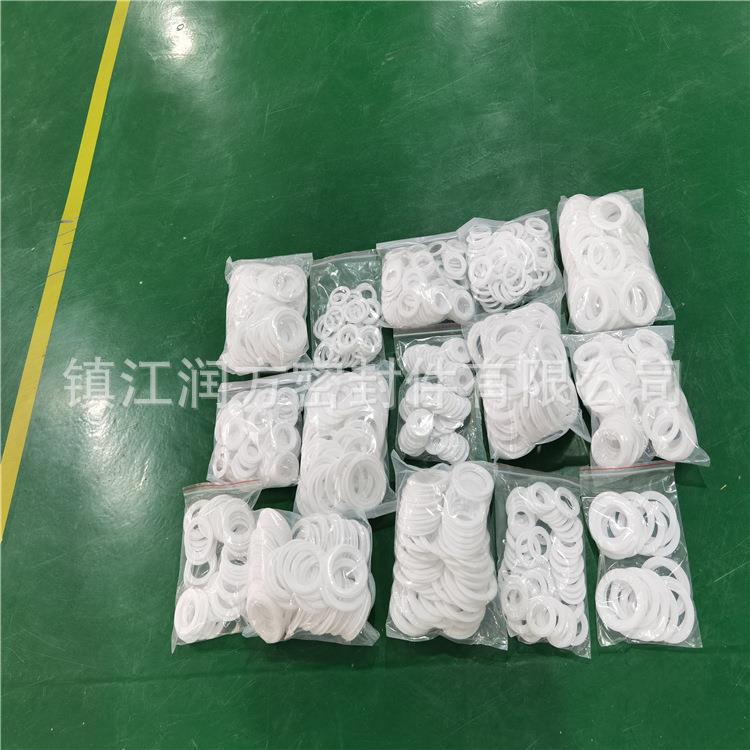 四氟PTFE+硅橡胶快装垫片卫生级圆形密封垫圈卡盘快接卡箍活接垫