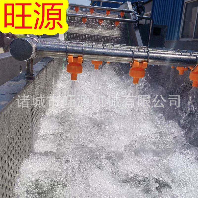 小龙虾气泡清洗机 连续式大虾气泡清设备 大型海鲜清洗机 机