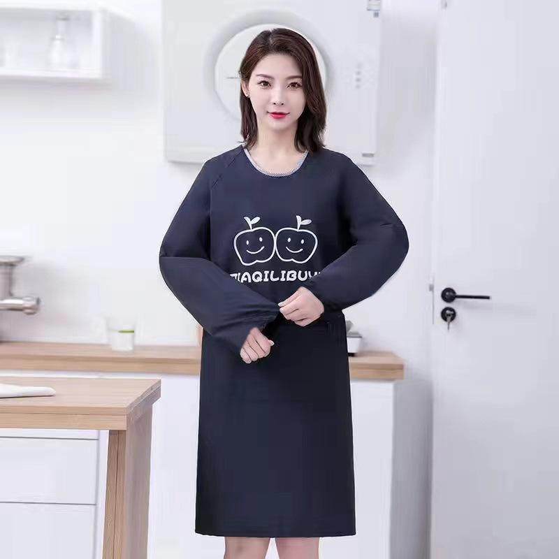 防水罩衣女薄款大人长袖围裙家用厨房餐饮专用防油工作服新款男士,家庭/个人清洁工具,围裙套装,淘宝优惠券,粉丝福利购,淘宝优惠卷