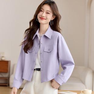 开春短款小香风外套春装女款2025年新款今年流行爆款小个子夹克衫