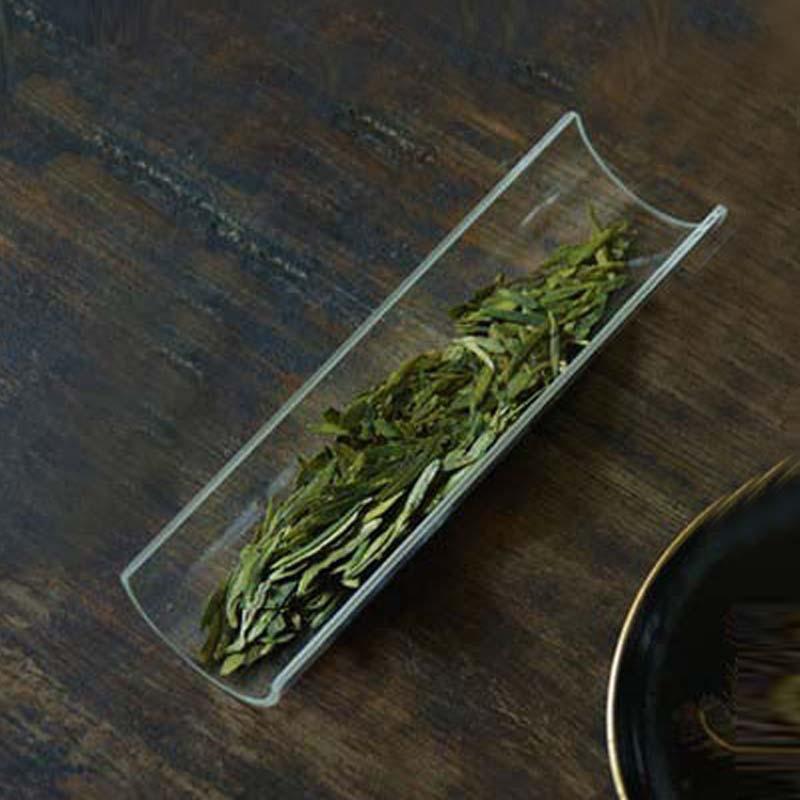 哑光玻璃茶则日式功夫茶取茶器零配茶道演示配件茶道四君子