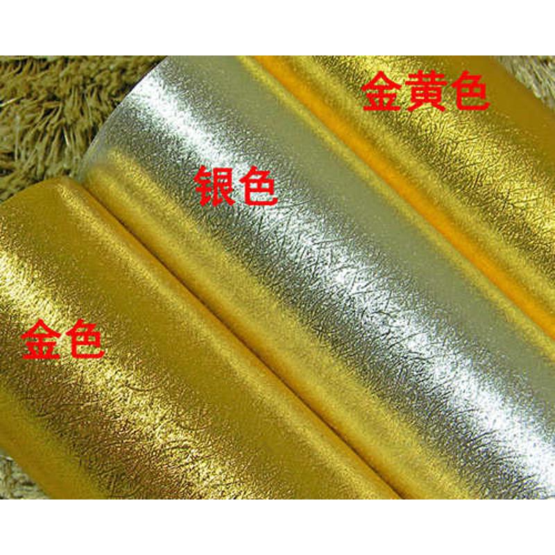 金色拉丝小欧花金箔墙纸 磨砂反光KTV酒吧天花板吊顶走廊壁纸