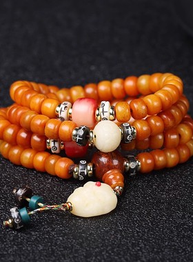 8MM原创设计超美孤品石骨多圈手串手链项链两用款