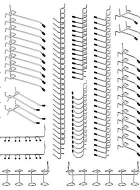 电商洞洞板挂钩洞洞板金属钩工具挂钩Pegboardhook170pcs