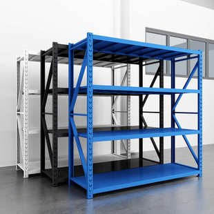 仓储仓库货架置物架多层家用重型铁架子角钢储物架超市快递货物架
