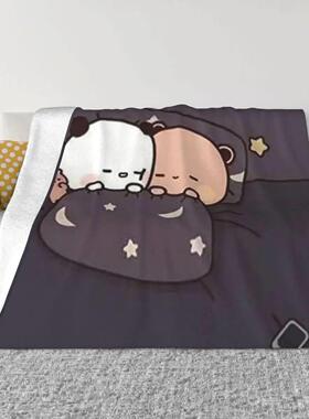 Bubu Dudu Cartoon Blankets Cub Sleeping Coral Fleece Plush D
