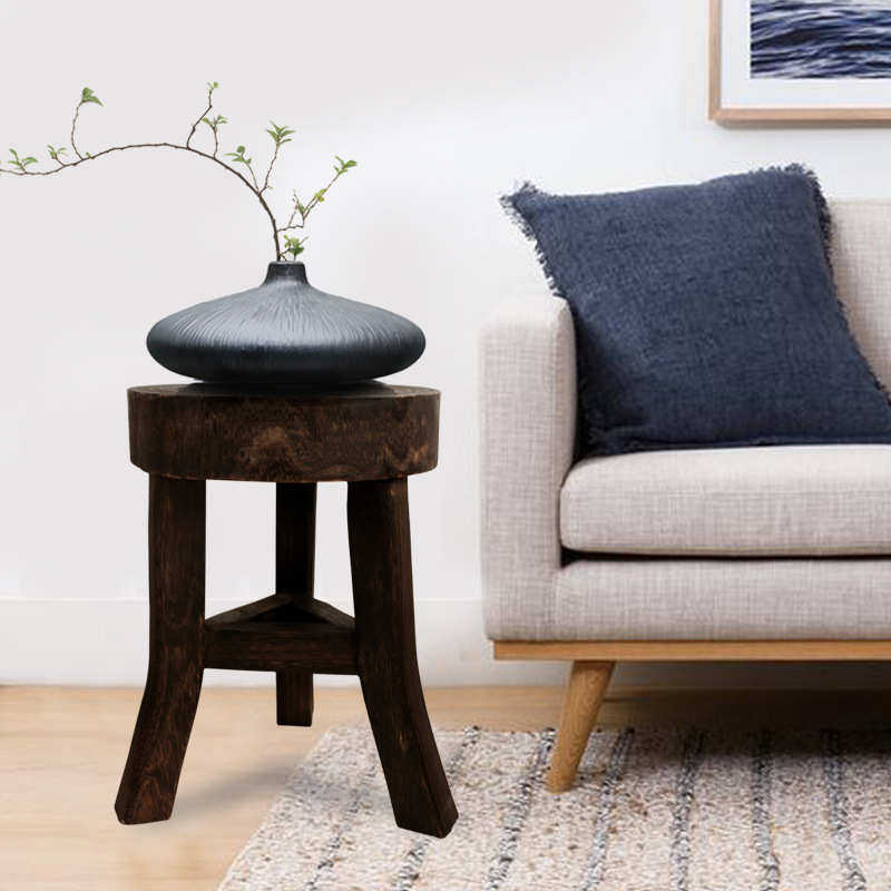 厂家烧桐木实木椅子新中式实木凳子仿古饭店长条圆板凳底座,家居饰品,木雕,淘宝优惠券,粉丝福利购,淘宝优惠卷